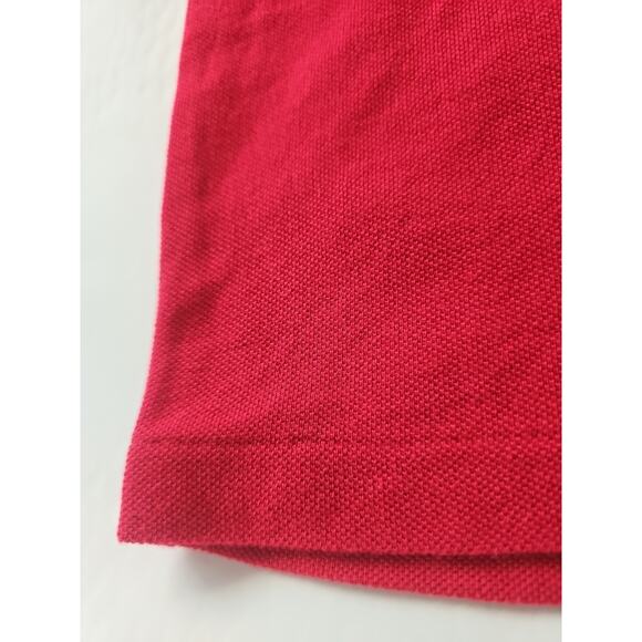 VTG .1990s Polo Ralph Lauren Shirt Mens Sz M Red V-neck Pony Single Stitch - Picture 11 of 11